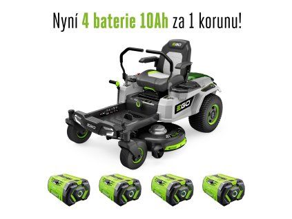 AKU zahradní rider s nulovým poloměrem zatáčení EGO Z6