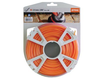 zaci struna stihl 2%2C4 mm x 86 m ctyrhranne 00009302641