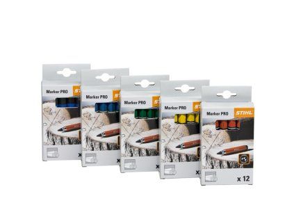 Lesnická značkovací křída STIHL (černá, 12 ks)